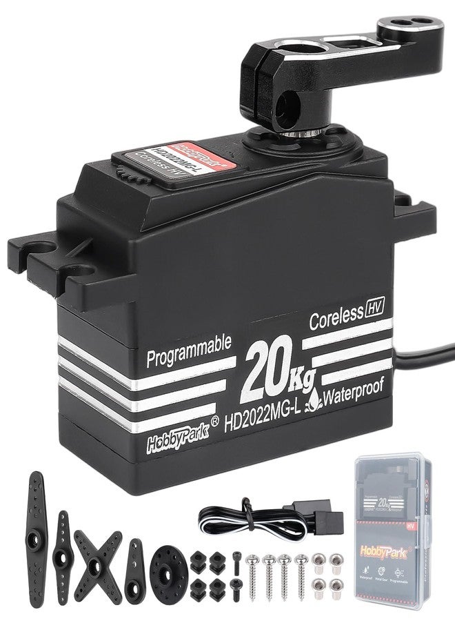 HobbyPark Low Profile Servo 0.06sec Ultra Fast Speed Steering Servo 20kg fit 1/8 1/10 RC Touring Cars Drift for Tamiya TT02 HPI RS4 Kyosho Fazer Mk2 MST Traxxas 4Tec XRAY Yokomo Team Associated Xpress - Image 1